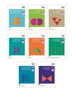 Bundle of 8 study manuals: Professional Practice From The University Of Law