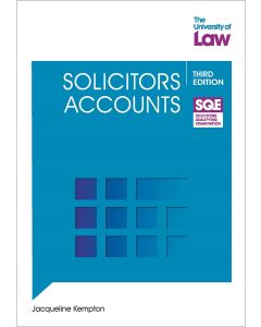 Solicitors Accounts From The University Of Law Front Cover