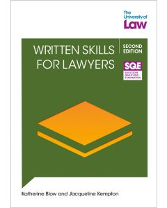 Written Skills for Lawyers From The University Of Law Front Cover